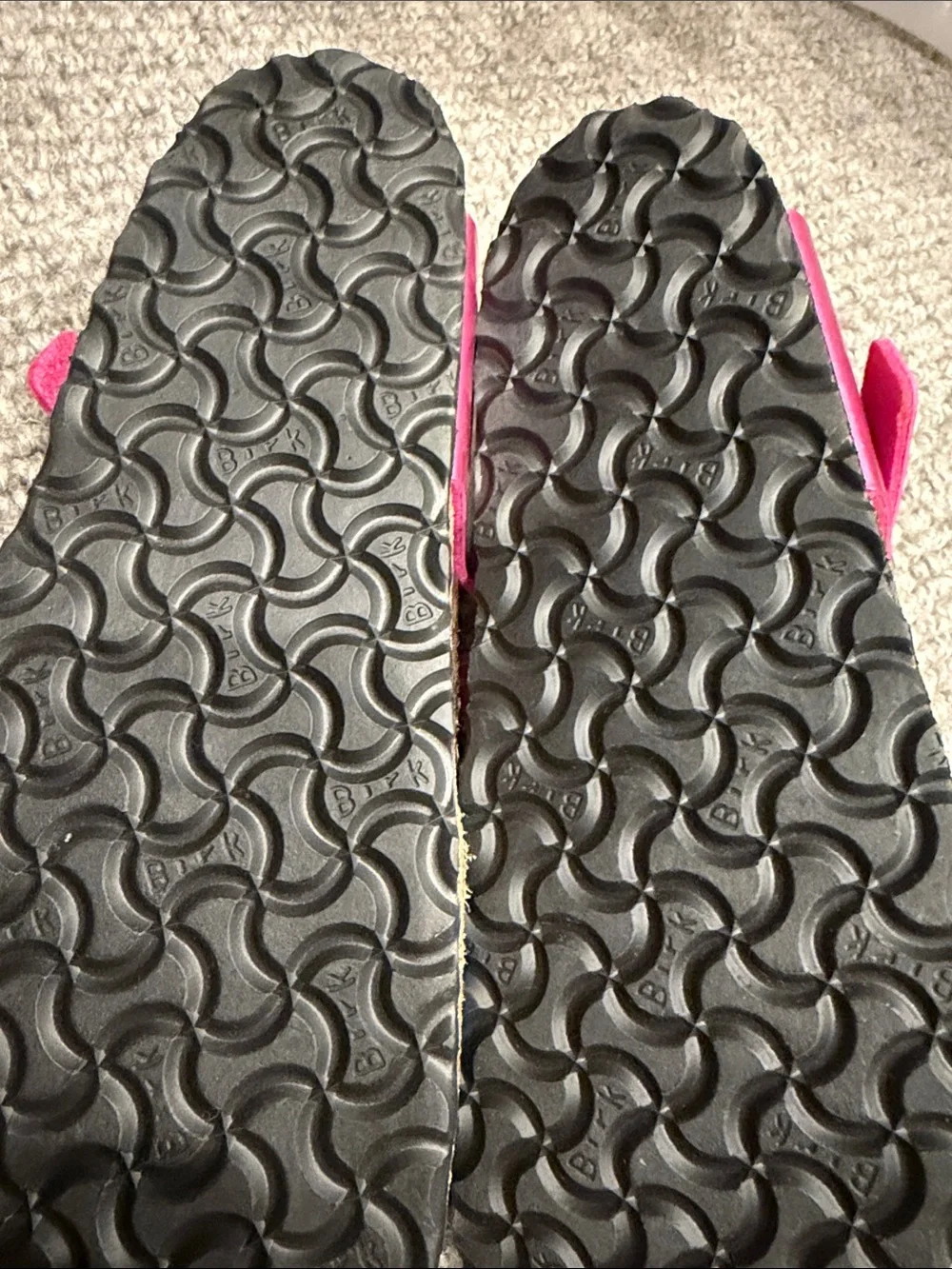 Birkenstock Metallic Pink T-Strap Sandals